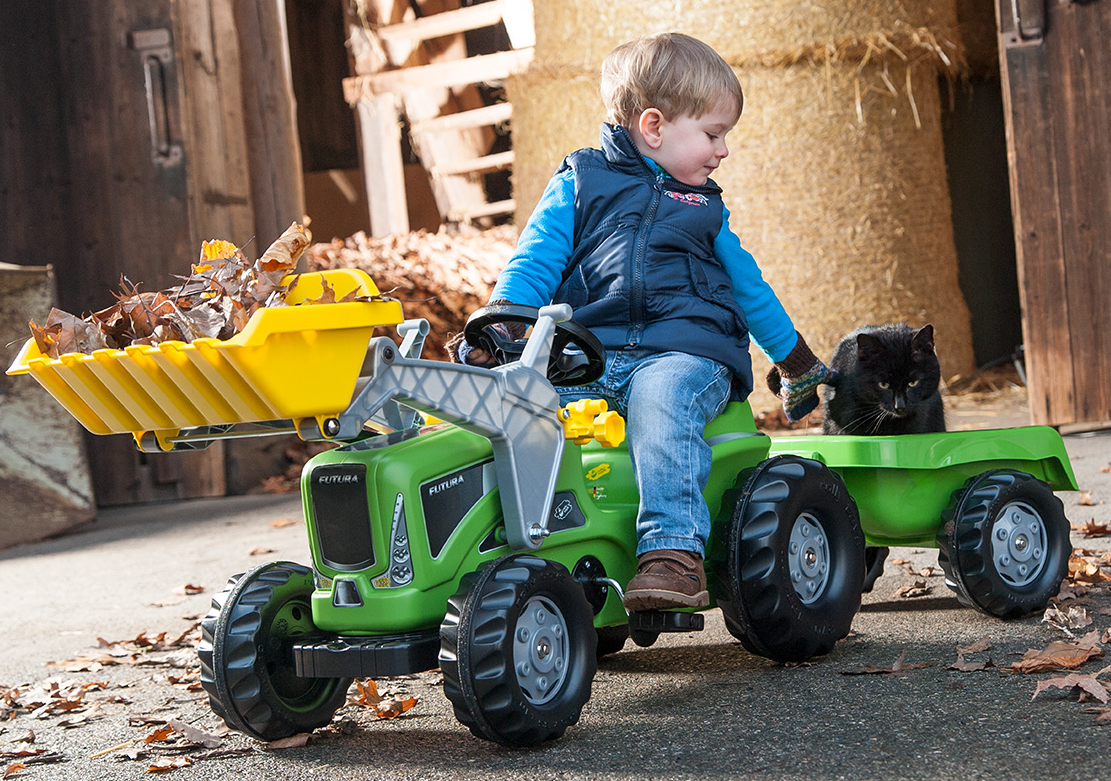Kiddy Futura Lader + Anhänger grün