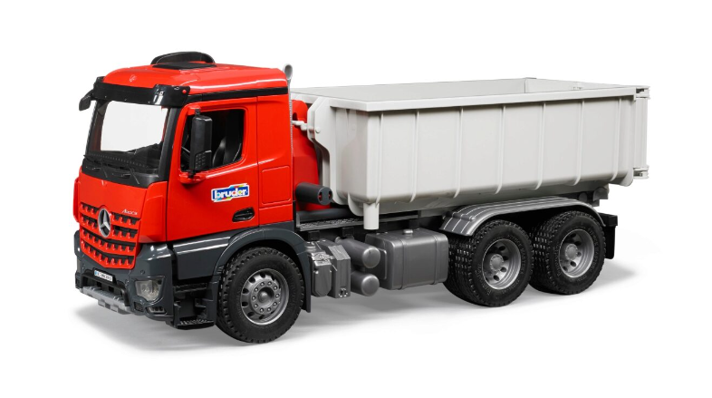 MB Arocs LKW mit Abrollcontainer Profi-Serie 53.5x18.5x22.5cm