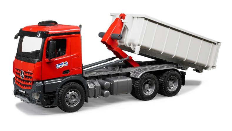 MB Arocs LKW mit Abrollcontainer Profi-Serie 53.5x18.5x22.5cm
