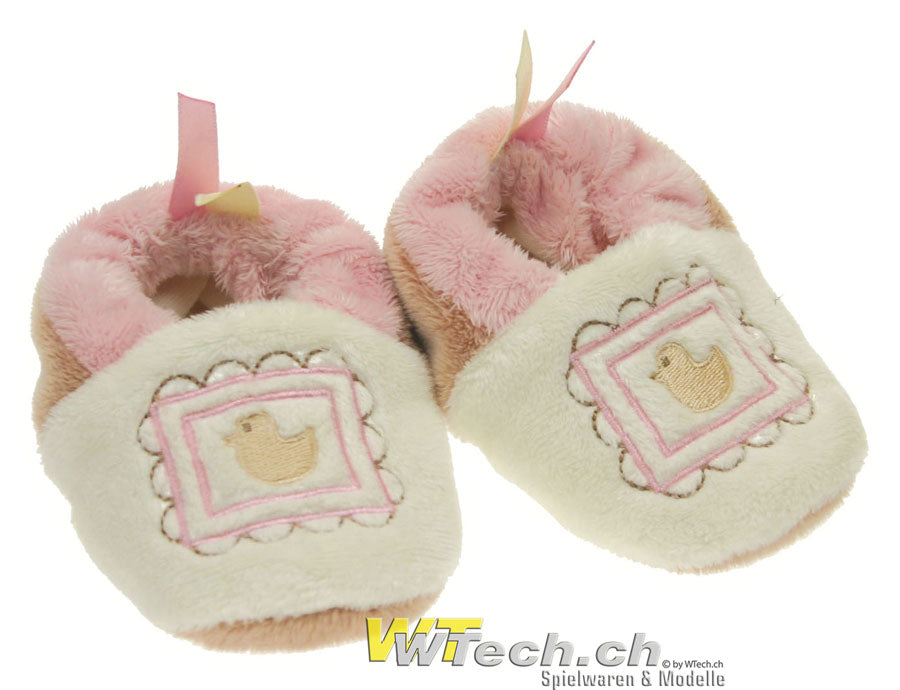 Biscuits Plüsch Schuhe pink mit Entenmotiv