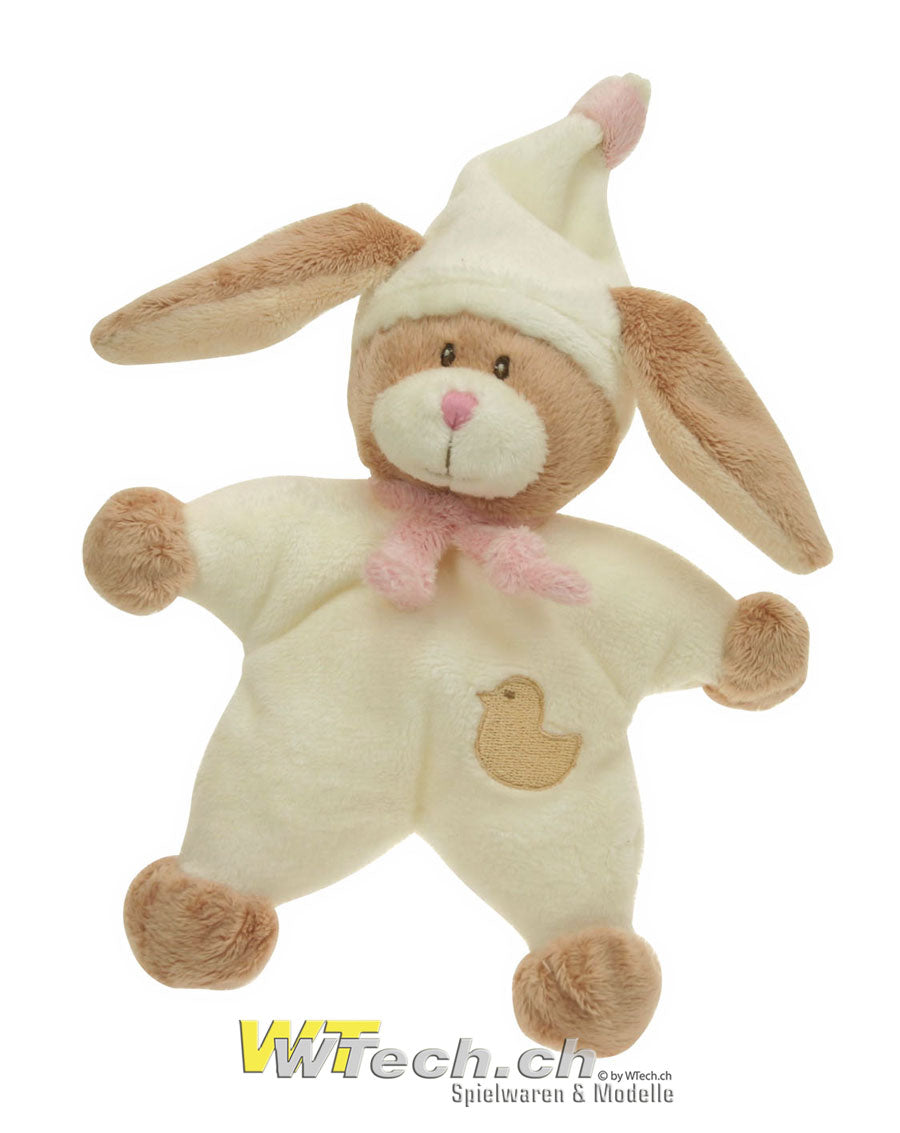 Biscuits Hase mit Schlafmütze aus Plüsch pink