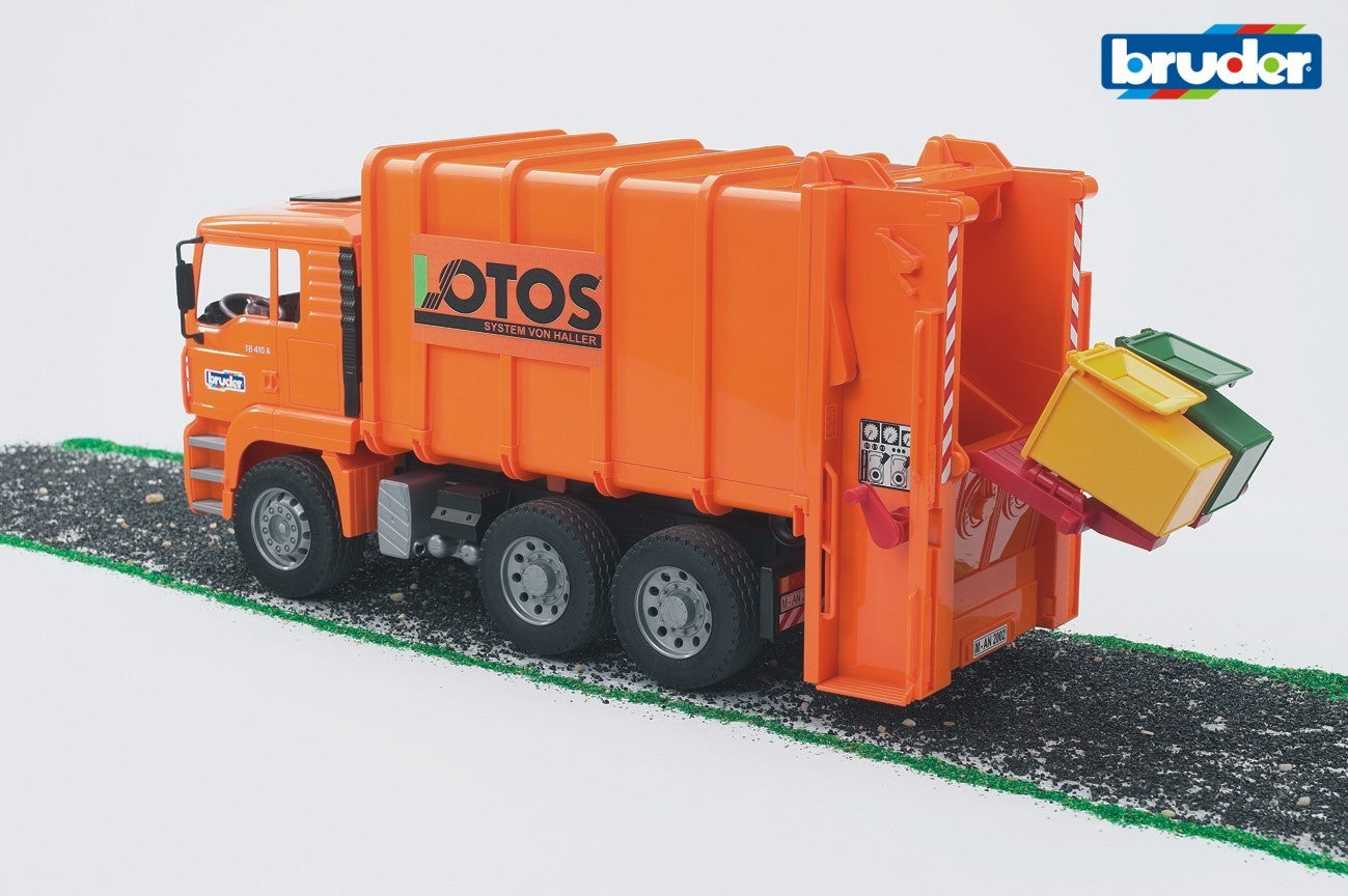MAN TGA Hecklader Müll-LKW orange