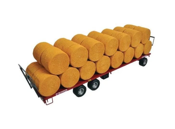 Maupu Rundballenwagen mit Rundballen