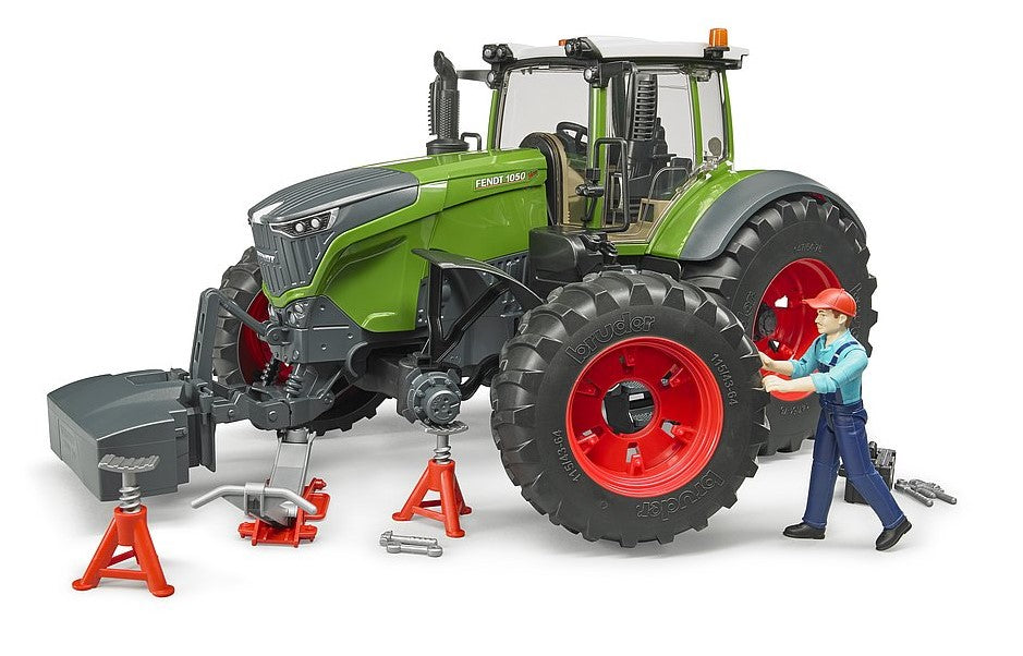 Fendt 1050 Vario mit Mechaniker und Werkstattausstattung