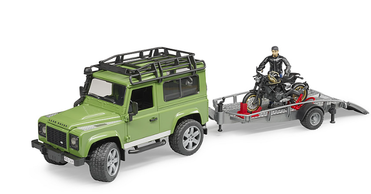 Land Rover Station Wagon mit Anhänger
