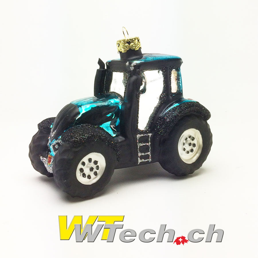 Traktor Blau Weihnachtskugel