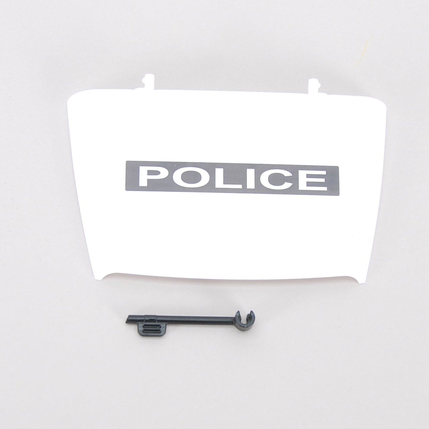 Motorhaube Jeep Polizei mit Stütze