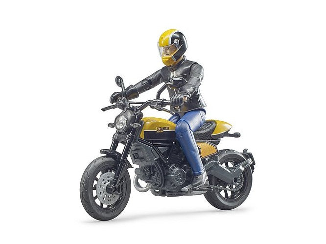 Ducati Scrambler Full Throttle mit Fahrer
