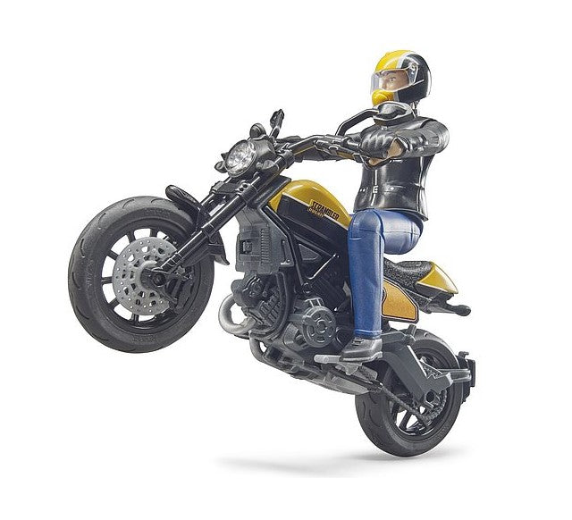 Ducati Scrambler Full Throttle mit Fahrer