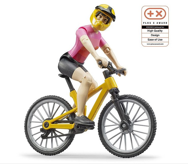 Mountainbike mit Radfahrerin
