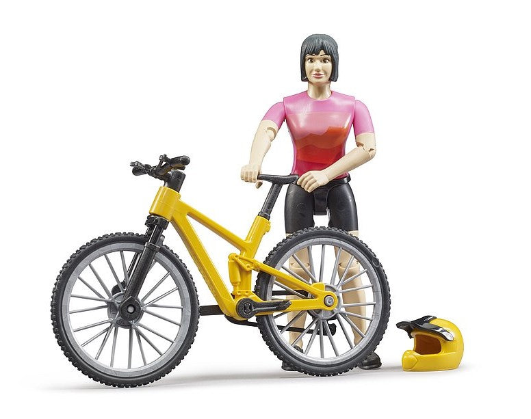 Mountainbike mit Radfahrerin