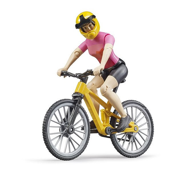 Mountainbike mit Radfahrerin
