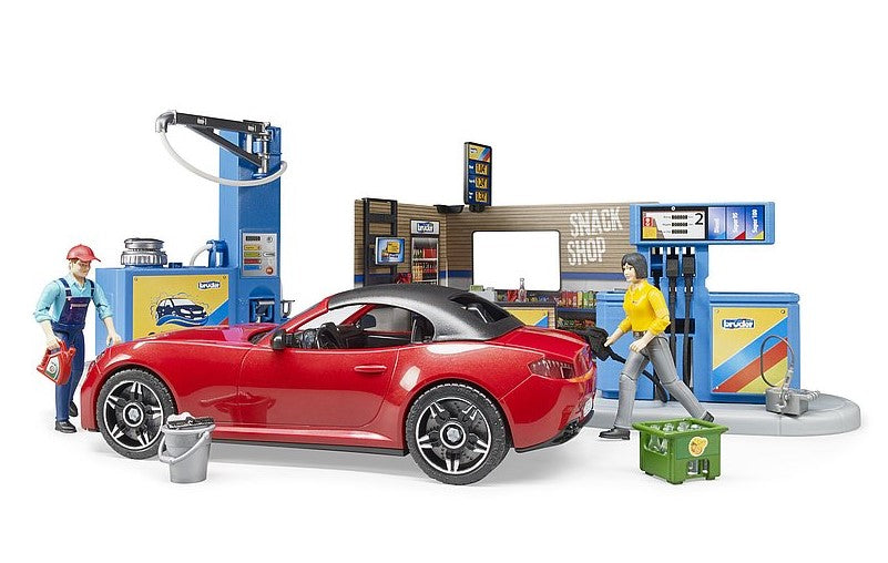 Tankstelle mit Waschplatz