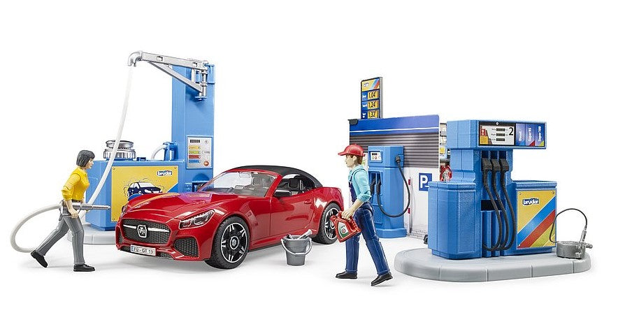 Tankstelle mit Waschplatz