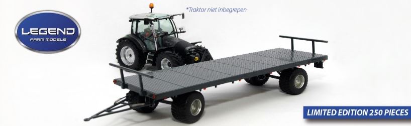 Brückenwagen mit Gatter silber