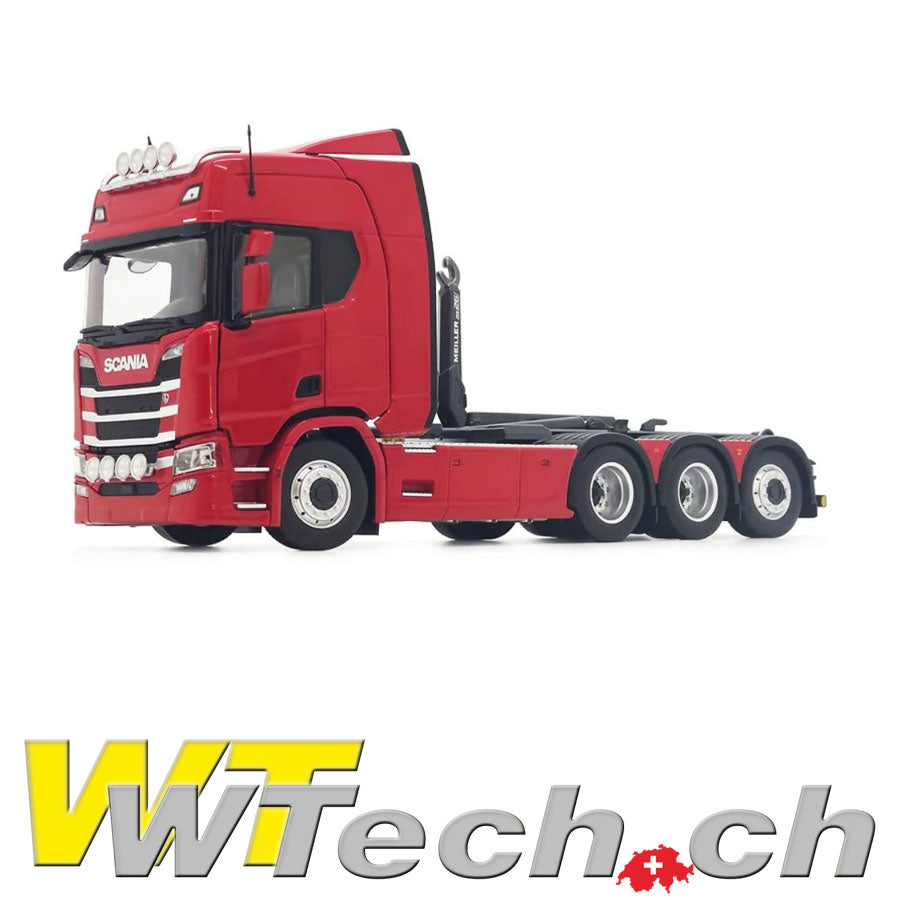 Scania R500 Truck mit Meiller Hakenlift Rot