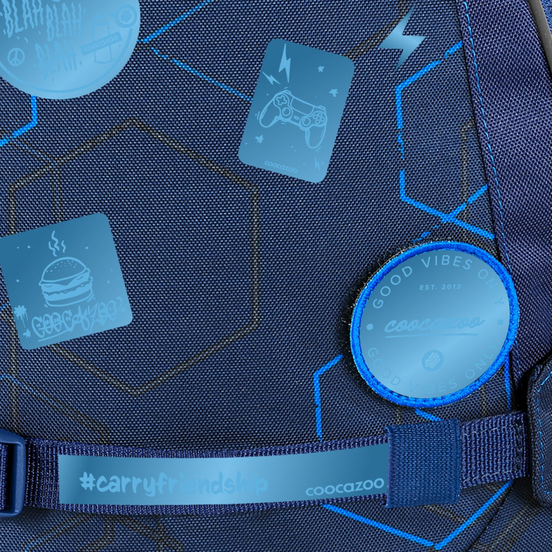 coocazoo Reflektierendes Sticker-Set Blue""