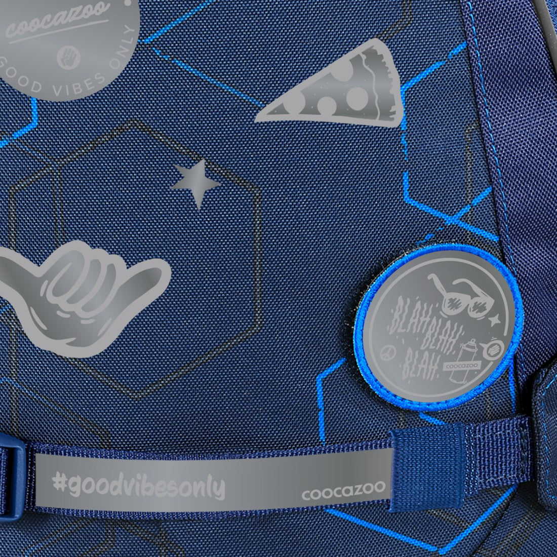 coocazoo Reflektierendes Sticker-Set Silver""