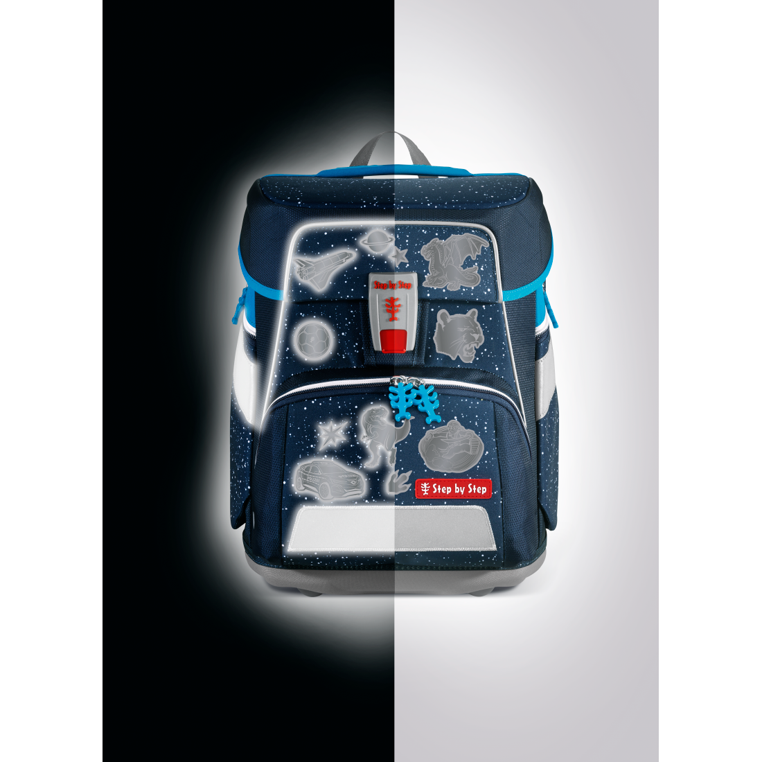 Step by Step Reflektierendes Sticker-Set Schwarz""