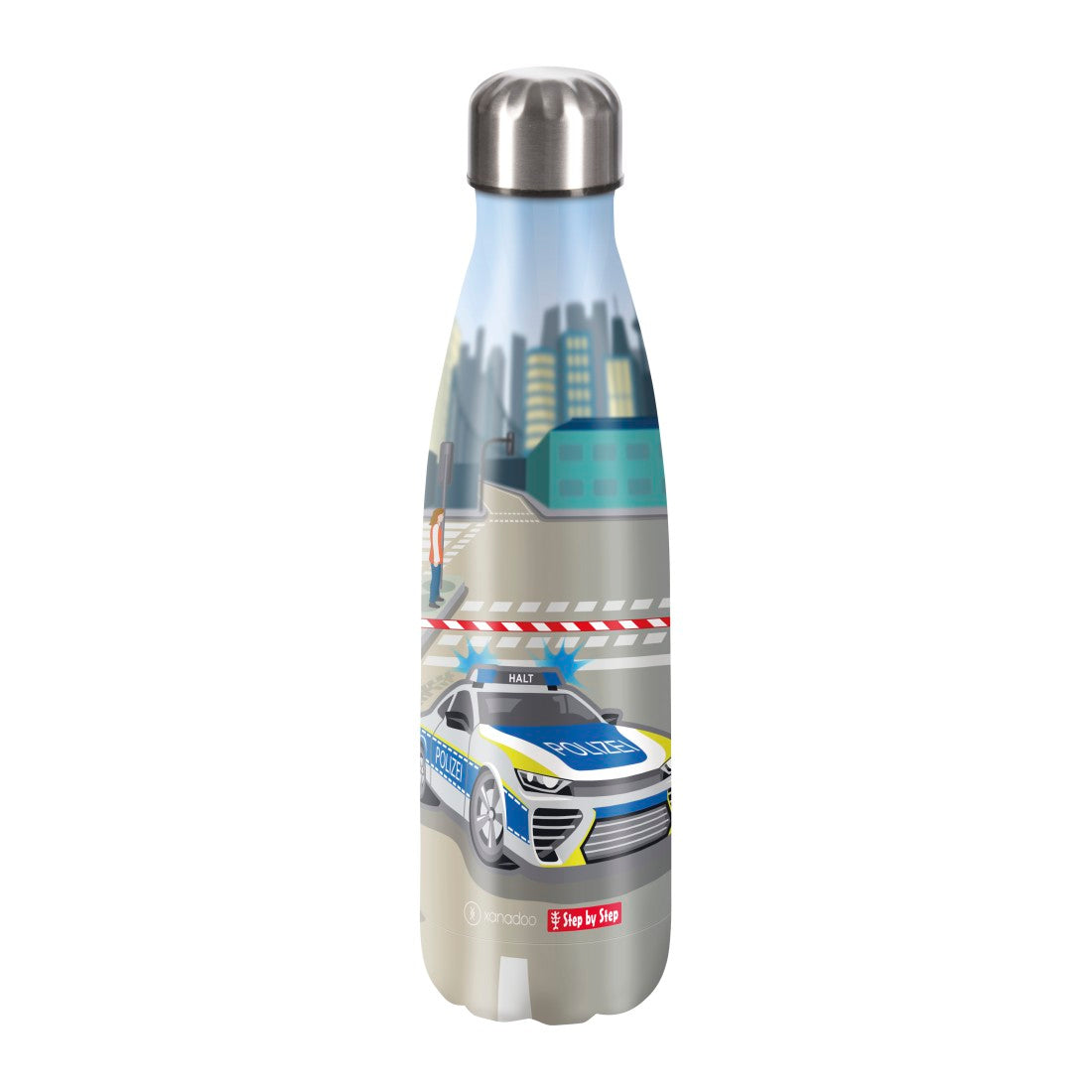 Xanadoo Isolierte Edelstahl-Trinkflasche Police Car Cody""