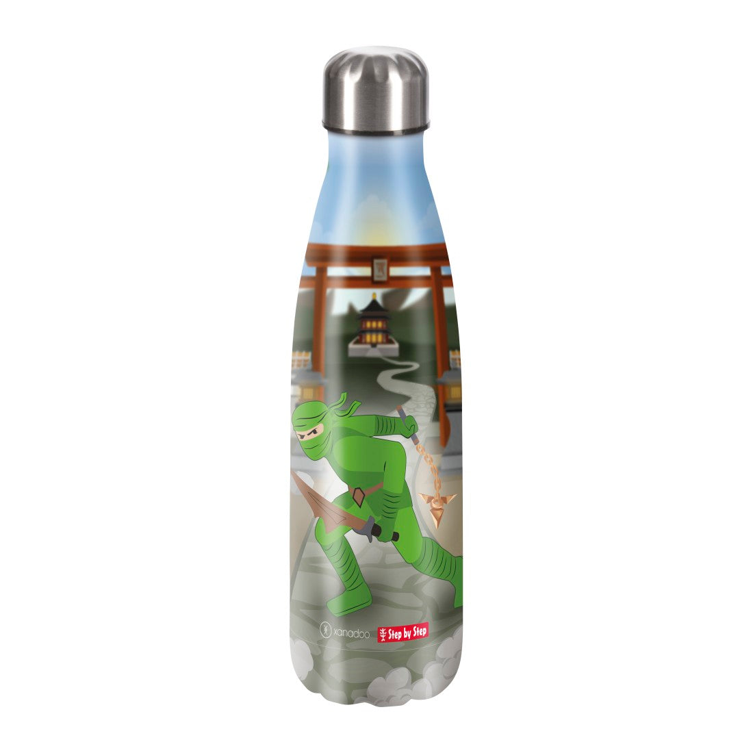 Xanadoo Isolierte Edelstahl-Trinkflasche Ninja Kimo""