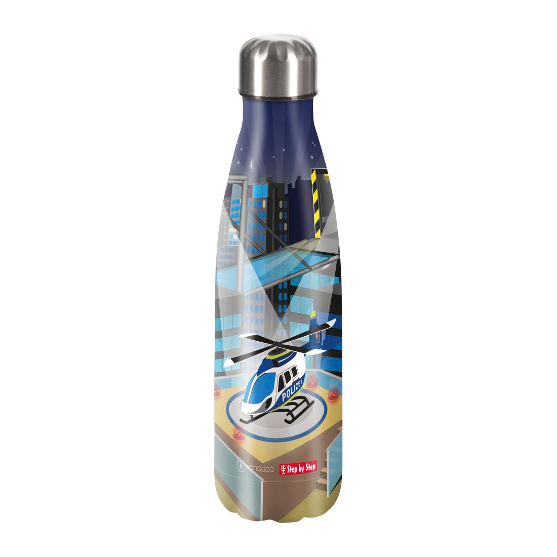 Xanadoo Isolierte Edelstahl-Trinkflasche Helicopter Sam""