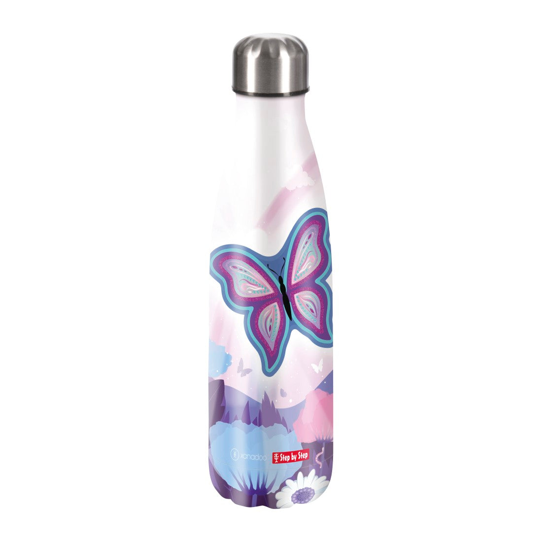 Xanadoo Isolierte Edelstahl-Trinkflasche Butterfly Maja""