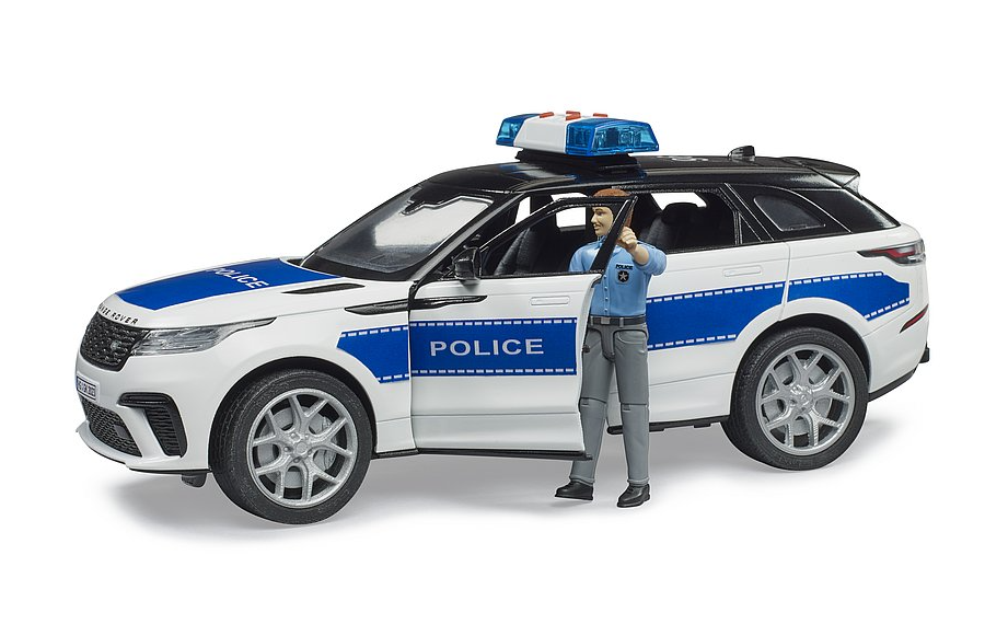Range Rover Velar Polizeifahrzeug mit Polizist