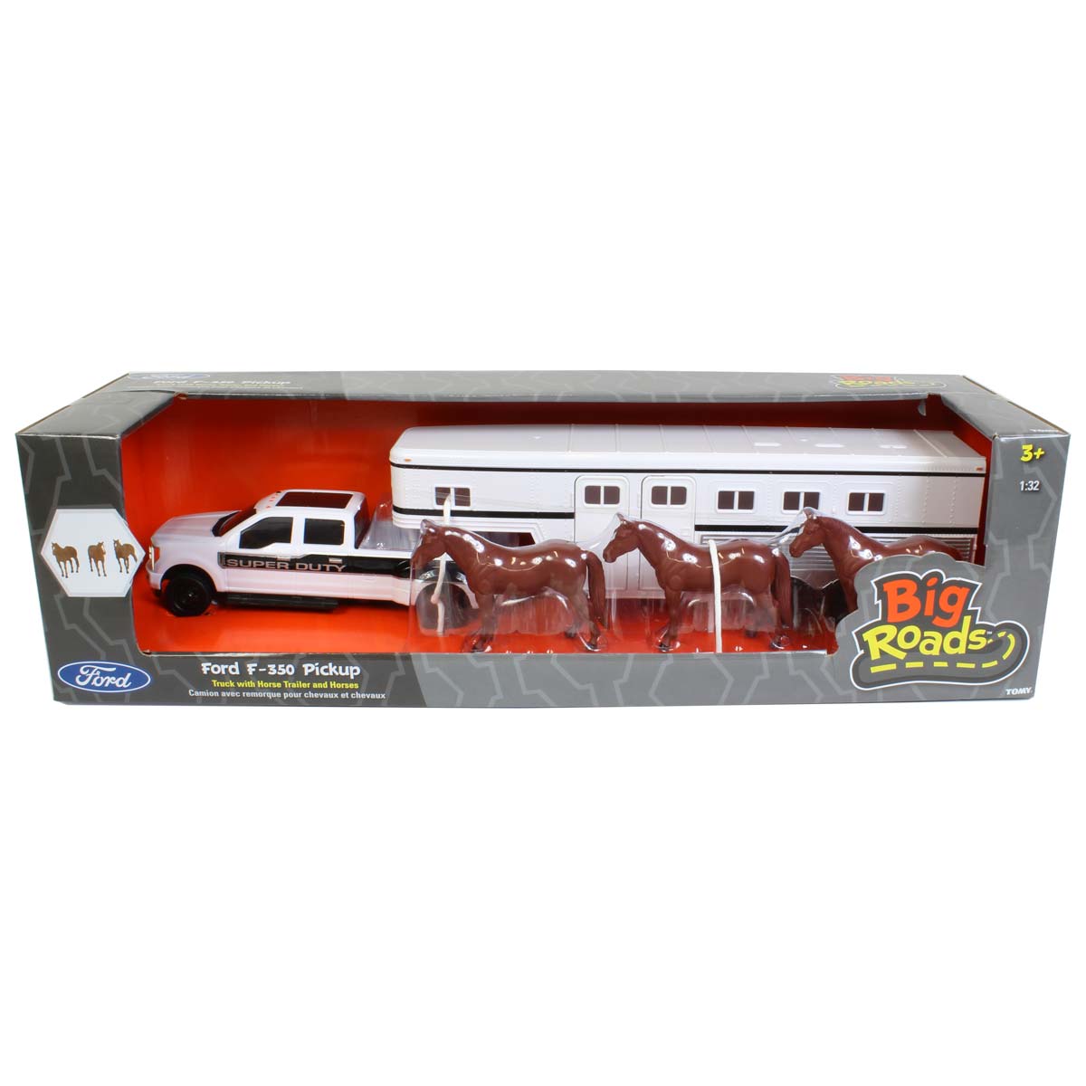 Ford F350 Super Duty mit Gooseneck-Pferdeanhänger + Pferde