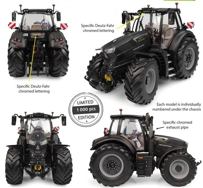 Deutz-Fahr 7250 TTV Warrior Edition Matt Black Limited Edition 1000 Stueck