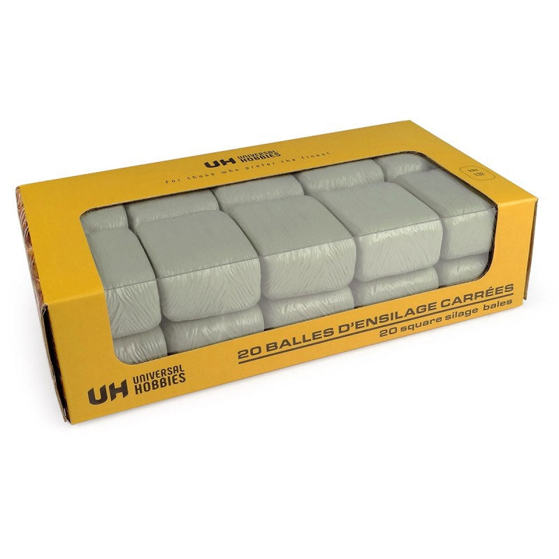 Pack 20 quadratische Silageballen grün