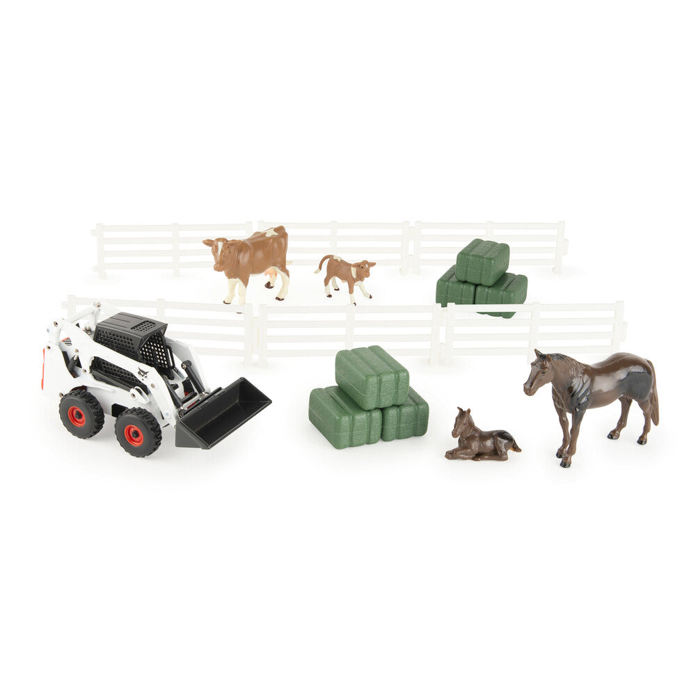 Bobcat Hobby Set mit S450 Kompaktlader und Tieren