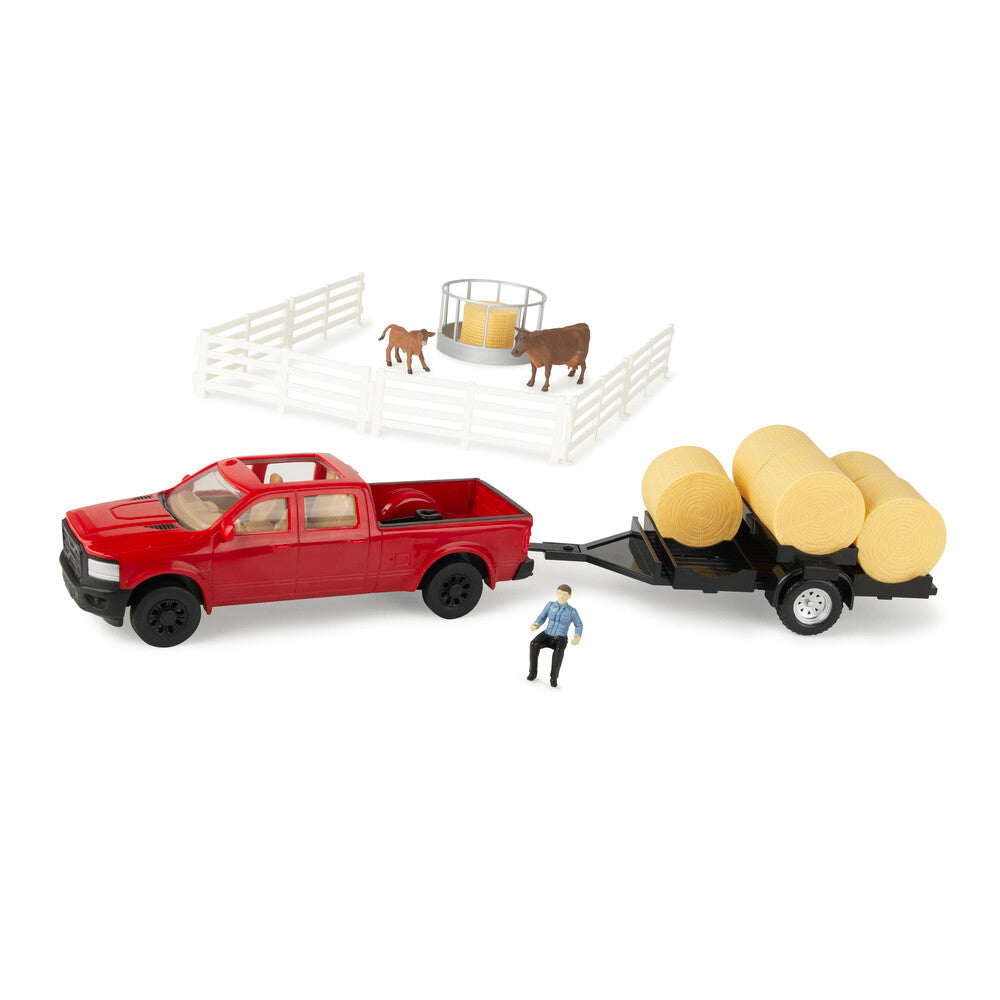 Pickup Truck mit Ballenanhänger Set