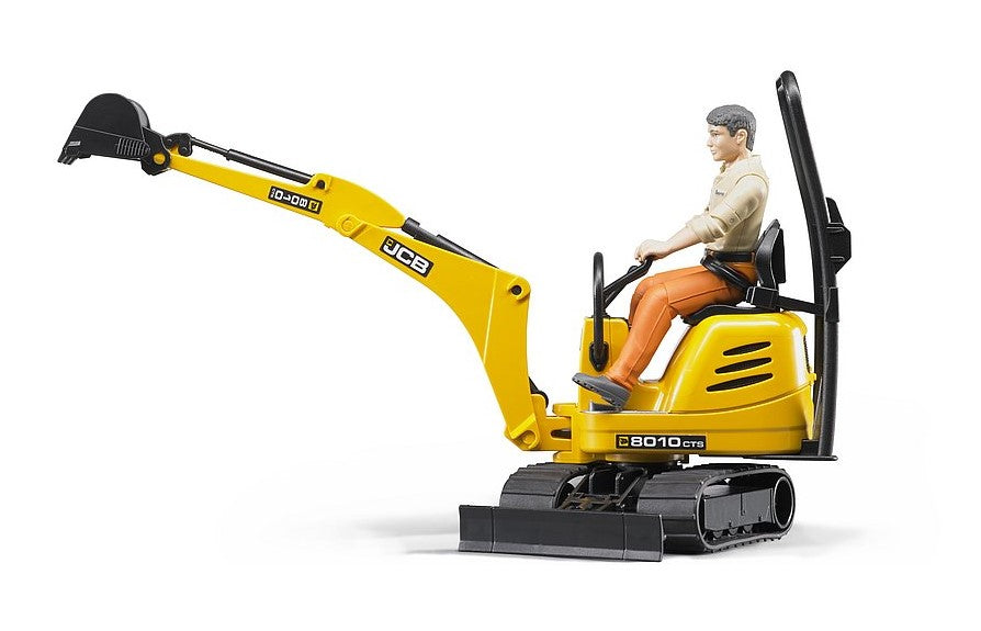 JCB Mikrobagger 8010 CTS mit Figur bWorld