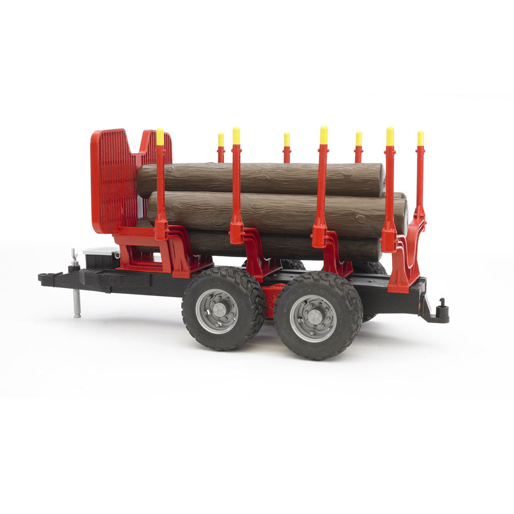 Rückeanhänger plus 4 Baumstämme