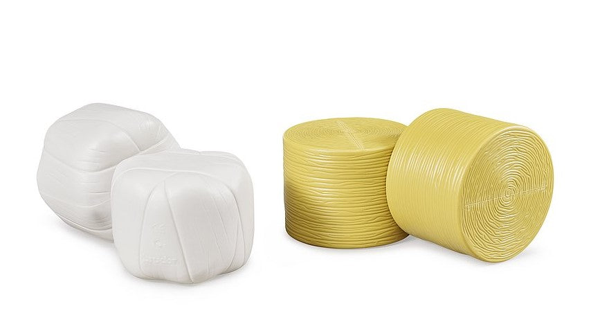 4 Rundballen für Ballenwickler