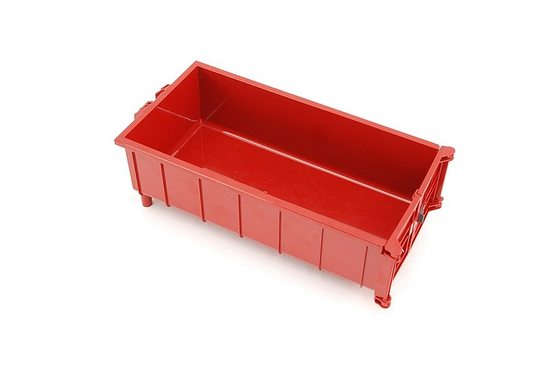 Abrollcontainer bordeauxrot