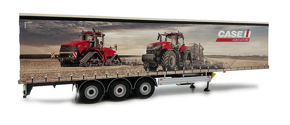 Pacton-Curtainsider-Anhänger im neuen Case IH-Design