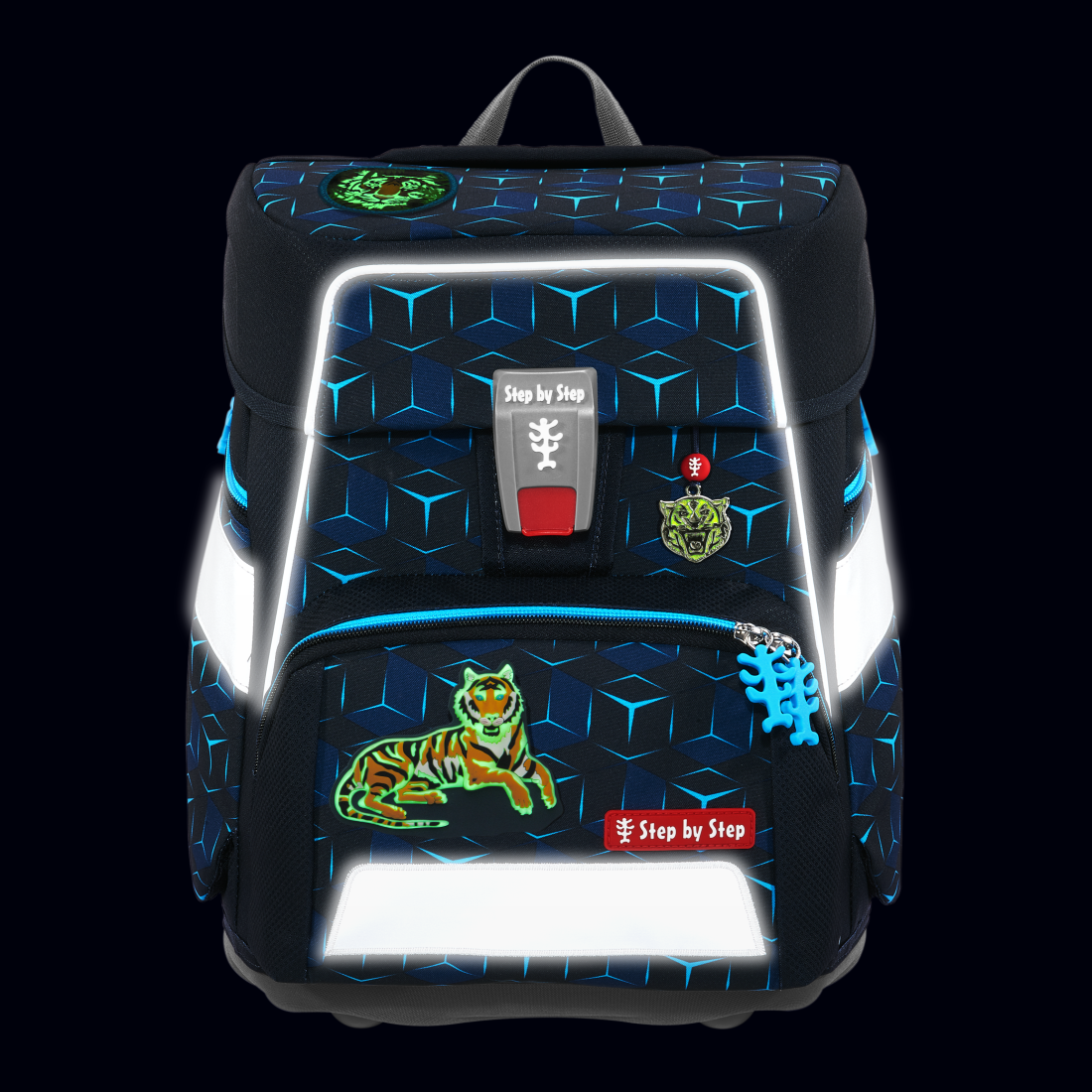Step by Step SPACE SHINE Schulranzen-Set Tiger Night Kimba"