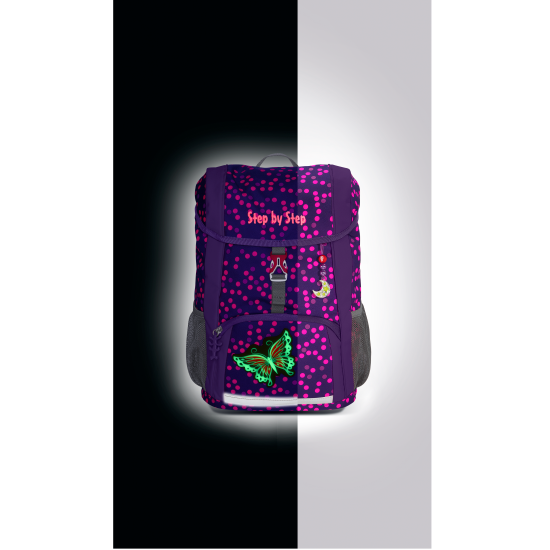 Step by Step JUNIOR KID SHINE Rucksack-Set Butterfly Night"