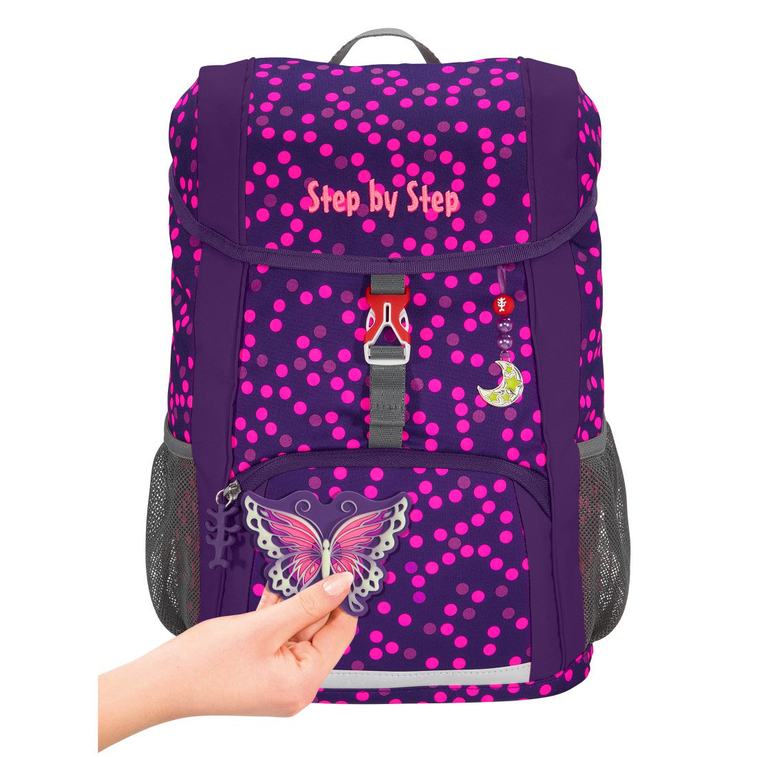 Step by Step JUNIOR KID SHINE Rucksack-Set Butterfly Night"