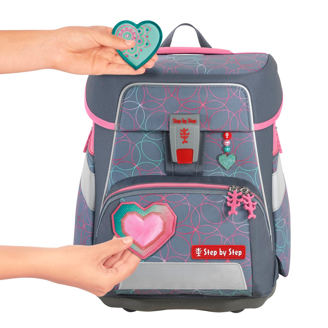 Step by Step SPACE Schulranzen-Set Glitter Heart Hazle"