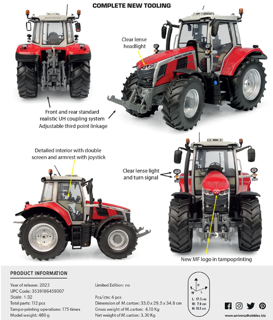 Massey Ferguson 6S.180 2023