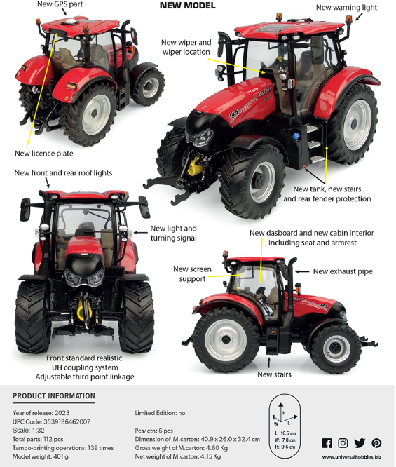 Case IH Maxxum 145 CVX 2023