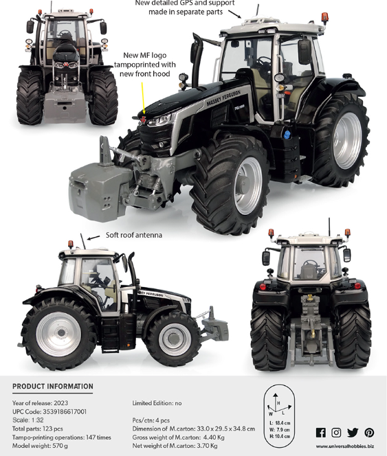 Massey Ferguson 7S.190 Black Edition 2023