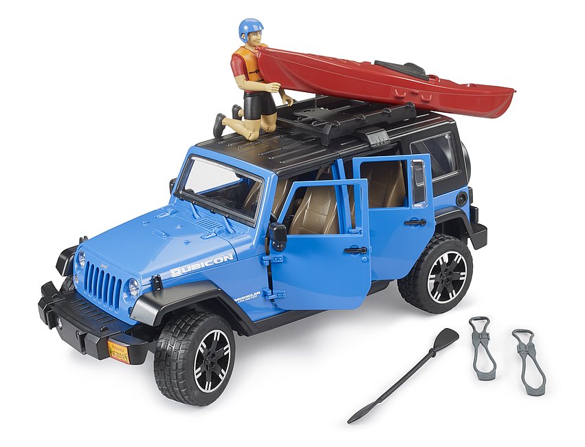 Jeep Wrangler Rubicon Unlimited mit Kajak und Figur