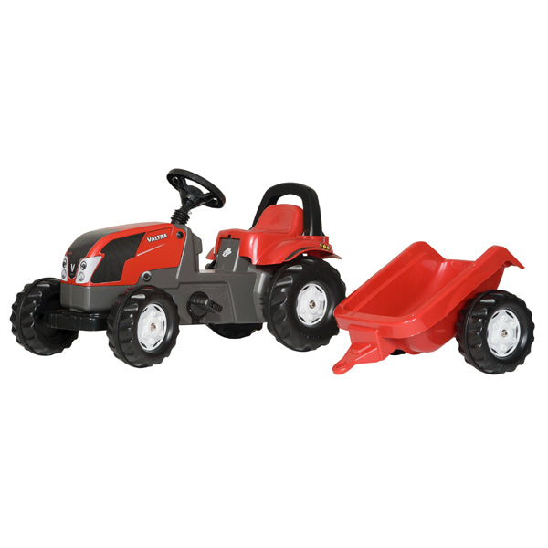 rollyKid Valtra mit Anhänger rot