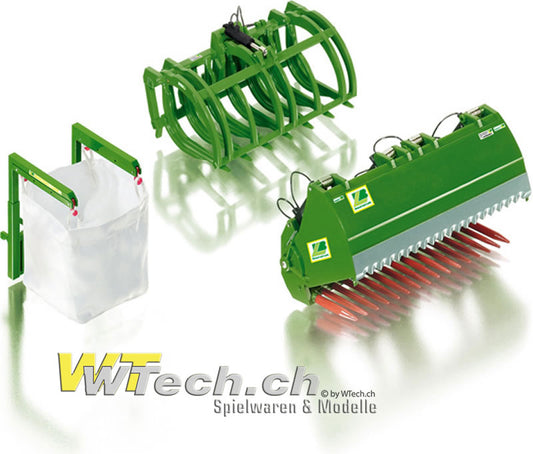 Frontladewerkzeuge Set B - John Deere grün