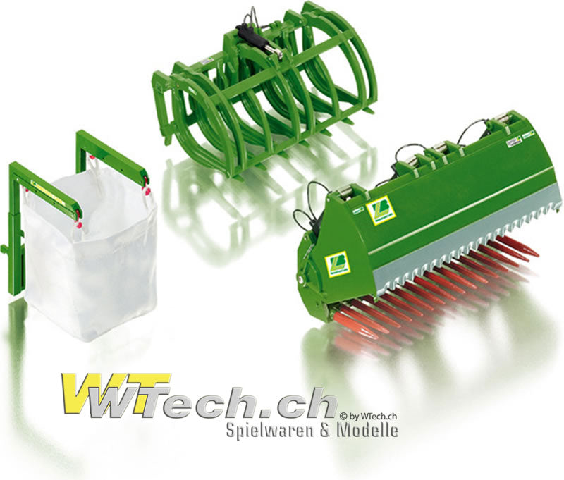 Frontladewerkzeuge Set B - John Deere grün