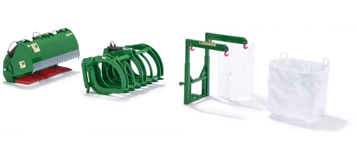 Frontladewerkzeuge Set B - John Deere grün